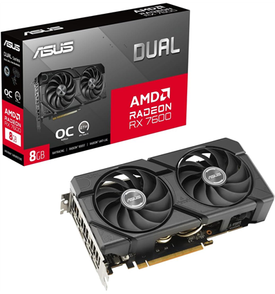 Scheda Video Asus Radeon RX 7600 8GB Dual EVO OC