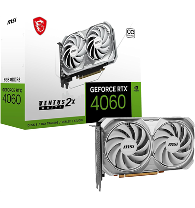 Scheda Video MSI GEFORCE RTX 4060 VENTUS 2X WHITE 8G OC