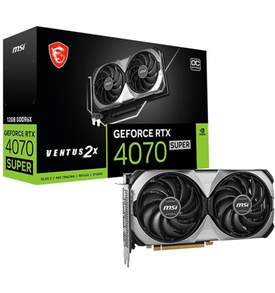 Scheda Video MSI GEFORCE RTX 4070 SUPER 12G VENTUS 2X OC