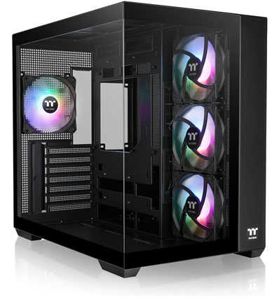 THERMALTAKE CASE M.TOWER VIEW 380TG ARGB BLACK TG 4xARGB Fan