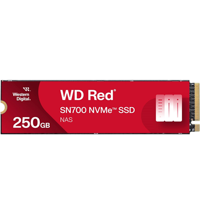 SSD WD RED SN700 250GB NAS NVME M.2 PCIe Express Gen3.0 x4 WDS250G1R0C