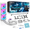 Dissipatore a liquido Cooler CPU Deepcool Raijintek CYCLOPS 360 WHITE ARGB PWN LCD TFT 1.4 0R10B0022