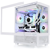 THERMALTAKE CASE MICRO VIEW 170 TG ARGB SNOW 3xARGB FAN