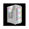 GAMDIAS CASE MID TOWER AURA GC1 ELITE WHITE 4*120mm ARGB FAN TG MESH