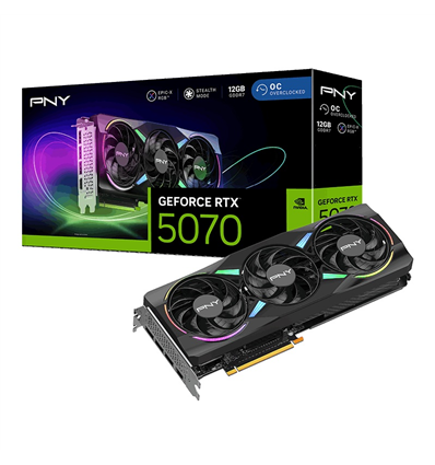 Scheda Video PNY GeForce RTX 5070 12GB ARGB OC Triple Fan