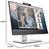 Monitor HP E24mv Conferencing Monitor 60,45cm (23,8) LED, HDMI, DisplayPort, SP