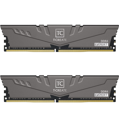 Memoria Ram DDR4 64GB KIT 2x32GB PC 3200 Teamgroup T-Create Expert OC10L TTCED464G3200HC16FDC01 grigio