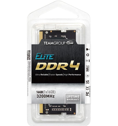 S/O 16GB DDR4 PC 3200 Team Elite retail TED416G3200C22-S01