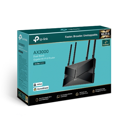 TP-Link Wireless Router 4-port Switch Archer AX53