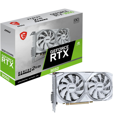 Scheda Video MSI GeForce® RTX 3050 8GB Ventus 2X XS OC White