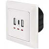 LogiLink Blocco Spina USB-A USB-C 2 x USB A + 1 x USB C PA0254