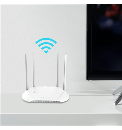 TP-LINK Access Point Wi-Fi AC1200- 300 Mbps 2.4GHz + 867 Mbps 5GHz- 4× Fix Antennas- 1× Gigabit Port- Passive PoE