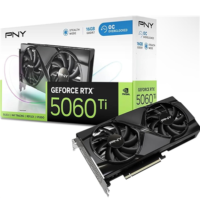 Scheda Video PNY GeForce® RTX™ 5060 TI 8GB Overclocked Dual Fan