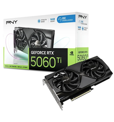Scheda Video PNY GeForce® RTX™ 5060 TI 16GB Overclocked Dual Fan