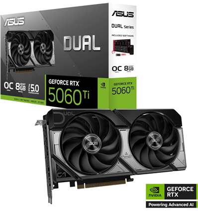 Scheda Video Asus GeForce RTX 5060TI 8GB Dual OC