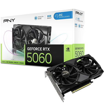 Scheda Video PNY GeForce RTX™ 5060 8GB Overclocked Dual Fan