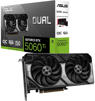 Scheda Video Asus GeForce RTX 5060TI 16GB Dual OC