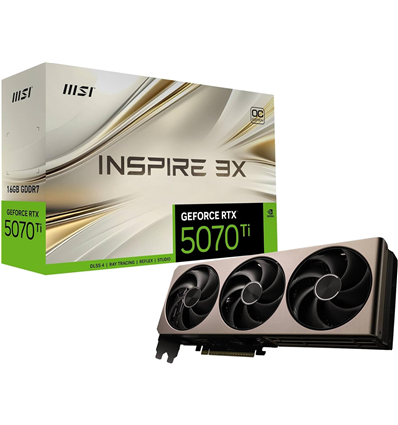 Scheda Video MSI GeForce RTX 5070 TI 16GB INSPIRE 3X OC