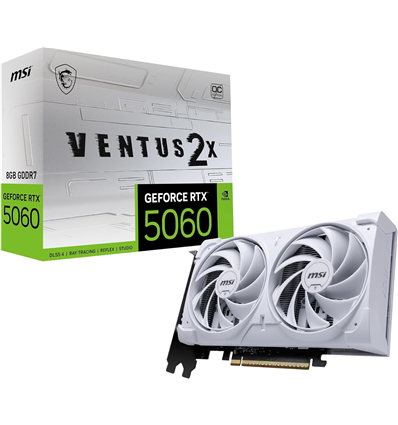 Scheda Video MSI GeForce RTX 5060 8GB Ventus 2X OC WHITE