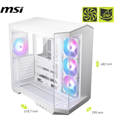 Case PC MSI MAG PANO 100R PZ white