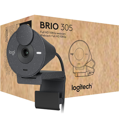 Webcam Logitech Brio 305 (960-001469) 2 MP - 1920 x 1080 Pixel - Full HD - 30 fps - 1280x720@30fps - 1920x1080@30fps - 720p - 10