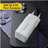 Intenso Power Adapter 2x USB-C GAN bianco 7804012
