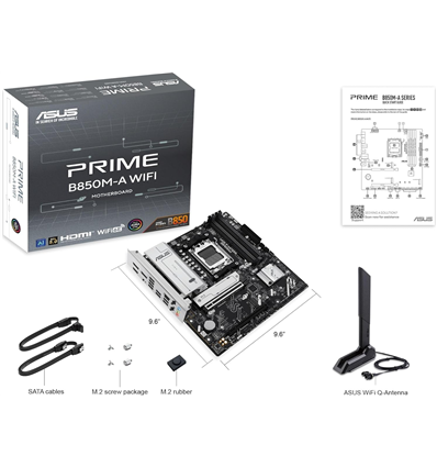 Scheda Madre ASUS PRIME B850M A WIFI (AM5) (D)