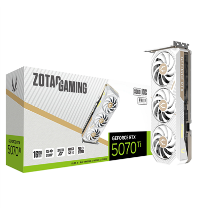 Scheda Video ZOTAC GeForce RTX 5070TI 16GB Solid Core OC White Edition