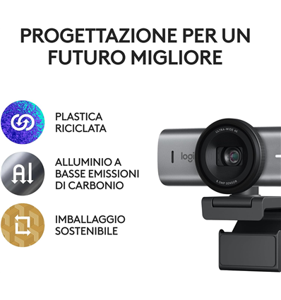 Webcam Logitech MX Brio 4K Ultra-HD-Webcam Grafitee (960-001559)