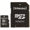 Micro SDHC/SD 16GB Intenso Performance 1 Adapter Class 10 3424470