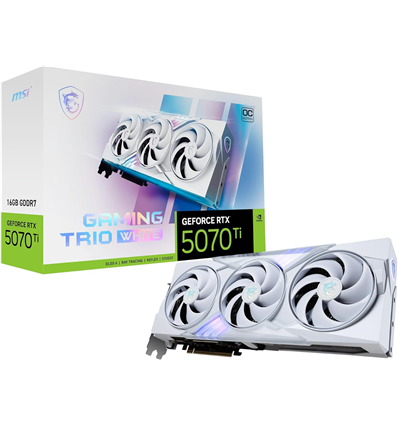Scheda Video MSI GeForce RTX 5070 TI 16GB GAMING TRIO OC WHITE