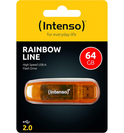 USB Stick 64 GB Intenso Rainbow Line 3502490