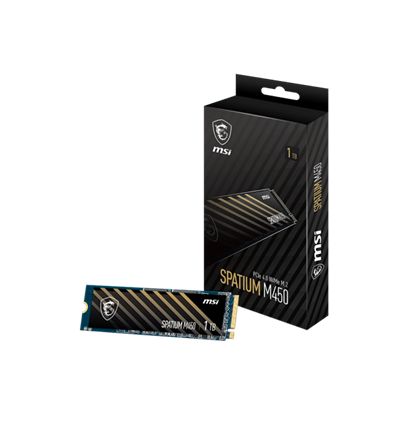 SSD MSI 1TB Spatium M450 PCIe M.2 NVME PCIe 4.0 x4 (retail)