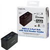 LogiLink USB 3.0-Hub AiO con Lettore di Schede - CR0042