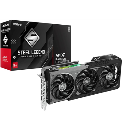 Scheda Video ASRock Radeon RX 9070 XT 16GB Steel Legend Dark