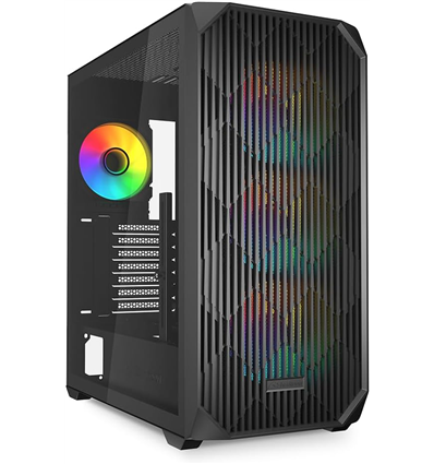 Case Midi Tower Sharkoon AK3 RGB BLACK ATX