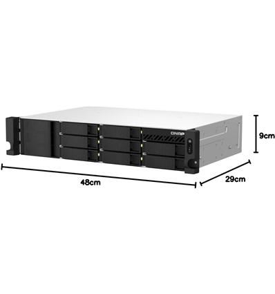NAS Server QNAP TS-873AeU-RP NAS-Rack nero