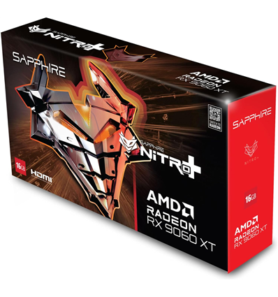 Scheda Video SAPPHIRE NITRO+ Radeon RX 9060 XT 16GB Gaming OC (UEFI)