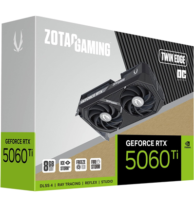 Scheda Video ZOTAC GeForce® RTX 5060 TI 8GB Twin Edge OC