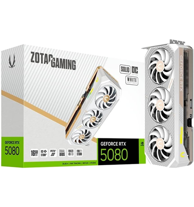 Scheda Video ZOTAC GeForce RTX 5080 16GB SOLID OC White Edition
