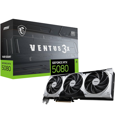 Scheda Video MSI GeForce® RTX 5080 16GB VENTUS 3X OC PLUS