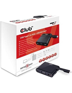 Club3D USB Type-C to VGA + Mini USB 3.0 Docking Station