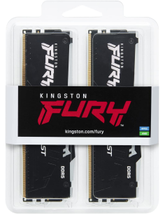Memoria RAM DDR5 16GB KIT 2x8GB PC 5200 Kingston FURY Beast RGB KF552C40BBAK2-16