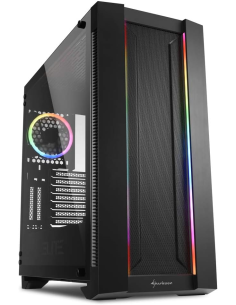 Sharkoon ELITE SHARK CA200M Black Gaming ATX ARGB RING FAN Frontale MESH