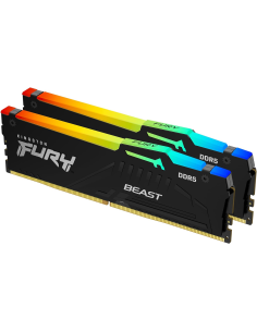Memoria RAM DDR5 64GB KIT 2x32GB PC 6000 Kingston FURY Beast RGB EX KF560C30BBEAK2-64