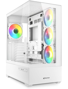 Sharkoon AK6 RGB White - Mid Tower ATX Case